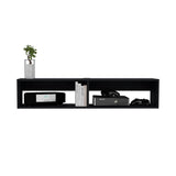 Floating TV Stand - Wall-Mounted - Two Open Shelves - 47.6" Wide