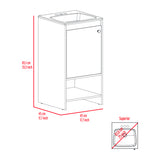 Bathroom Vanity - Single Door Cabinet - Light Gray - 17.7"W