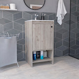 Bathroom Vanity - Single Door Cabinet - Light Gray - 17.7"W