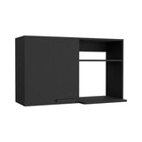 Wall Cabinet - One Door with Open Shelves - Metal Handles