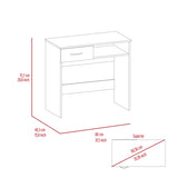 Home Office Desk & Bookcase Set - Black - Drawer & Keyboard Tray