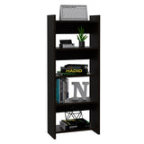 Home Office Desk & Bookcase Set - Black - Drawer & Keyboard Tray