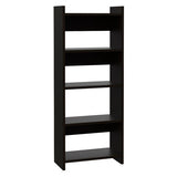 Home Office Desk & Bookcase Set - Black - Drawer & Keyboard Tray