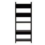 Home Office Desk & Bookcase Set - Black - Drawer & Keyboard Tray