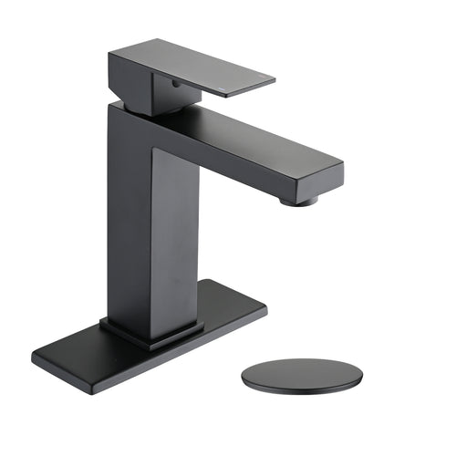 Stainless Steel Single Hole Single Handle Bathroom Sink Faucet