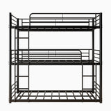 Twin Metal Bunk Bed Black