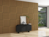 4PCS Walnut--Acoustic Panels & Wooden Strip Acoustic Boards - Suitable