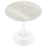 Metal Dining Table White