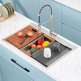 33 x 22 Drop In Stainless Steel Workstation Sink