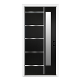 36 x 80 Textured Finished FRP Door, Double-sided Frosted Glass Modern Style