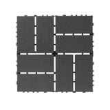 Plastic interlocking decking tiles, 44 packs of terrace decking tiles