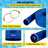 Discharge Hose, 4\" x 105\', PVC Lay Flat Hose