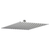 12" Square Rainfall Shower Head Brushed Nickel Stainless Steel