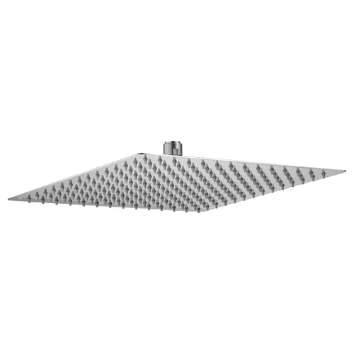 12" Square Rainfall Shower Head Brushed Nickel Stainless Steel