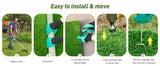 Realistic Deluxe Artificial Grass Synthetic Thick Lawn Turf Carpet (7 FT x15 FT