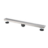 36 Inch Linear Shower Drain with Hair Strainer and Leveling Feet