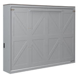 Queen Engineered Wood Murphy Bed Gray
