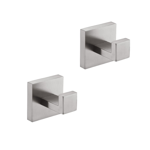 2 Pack Stainless Steel Wall Mount Towel Hooks