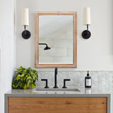 22x30" Wood Frame Bathroom Wall Mirror Farmhouse Rectangle