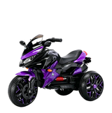 Kids Motorcycle Ride-On Motorcycle 3-Wheels Battery Powered Motorbike  Rechargea