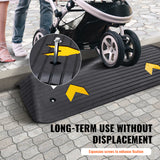 Upgraded Rubber Threshold Ramp, 1.5" Rise Wheelchair Ramp Doorway