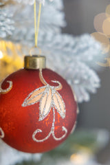 D3' Christmas Ball Ornaments, Glass Decorative Hanging Ball Christmas Tree Ornam