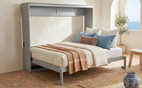 Queen Engineered Wood Murphy Bed Gray