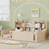 Twin Engineered Wood Platform Bed Natural