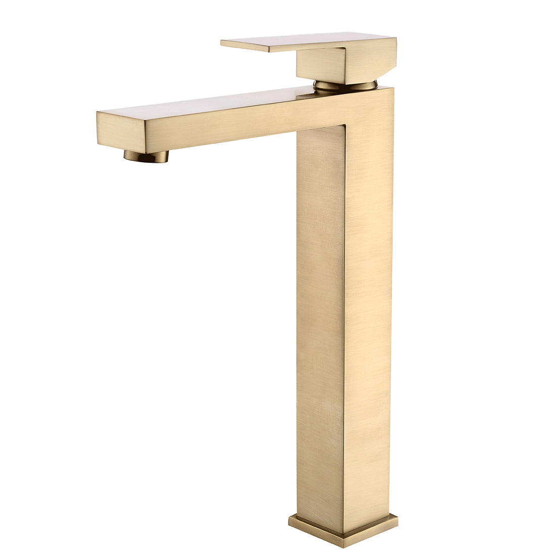 Brushed Gold Single Handle Bathroom Sink Faucet