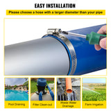 Discharge Hose, 4\" x 105\', PVC Lay Flat Hose