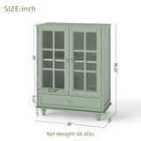 Mint Green Modern Wooden Storage Sideboard Cabinet 28"x15"x36