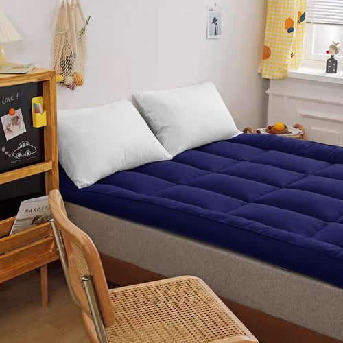 Navy King Mattress Topper Pad