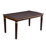 Solid Wood Dining Set Espresso