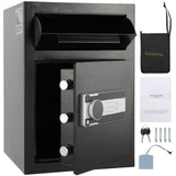 2.5 Cub Depository Safe, Deposit Safe with Drop Slot, Electronic Code Lock