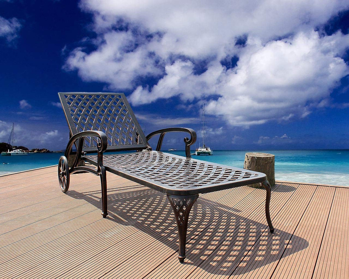 Aluminum Outdoor Chair Brown