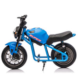 24V300W Kids Ride On XL Electric Toy Muscle Motorcycle,High-Speed Hub Motor,14''