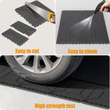 DIY Interlocking Deck Floor Tiles 12" Dark Gray Polypropylene