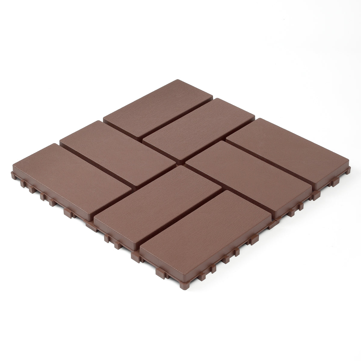 Plastic interlocking decking tiles, 44 packs of terrace decking tiles