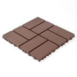 Plastic interlocking decking tiles, 44 packs of terrace decking tiles