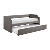 Daybed with Trundle Wood Dark Gray