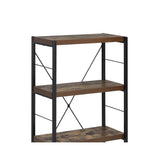 Bookshelf - Wood & Metal - Weathered Oak & Black - 4 Shelves