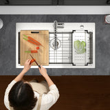 33 Drop In Kitchen Sink - 33 x 19 x 9 Stainless Steel Drop In Sink Ledge