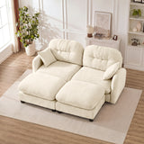 Chenille Sectional Sofa Beige