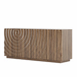 Buffet Cabinet with Storage, 4 Doors Modern Accent Storage Sideboard