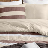 2-Piece Twin/Twin XL Comforter Set, Stripe Texture, Terracotta