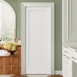 30 in. x 80 in. x 1-3/8 in. Shaker White Primed 1-Panel Wooden Interior Slab