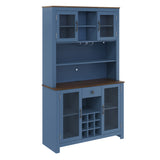 70.9" Kitchen Pantry Storage Cabinet Rustic Buffet Cabinet
