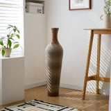 Hand-Woven PVC Rattan Floor Vase, 39.3 Inch Tall Decorative Vase