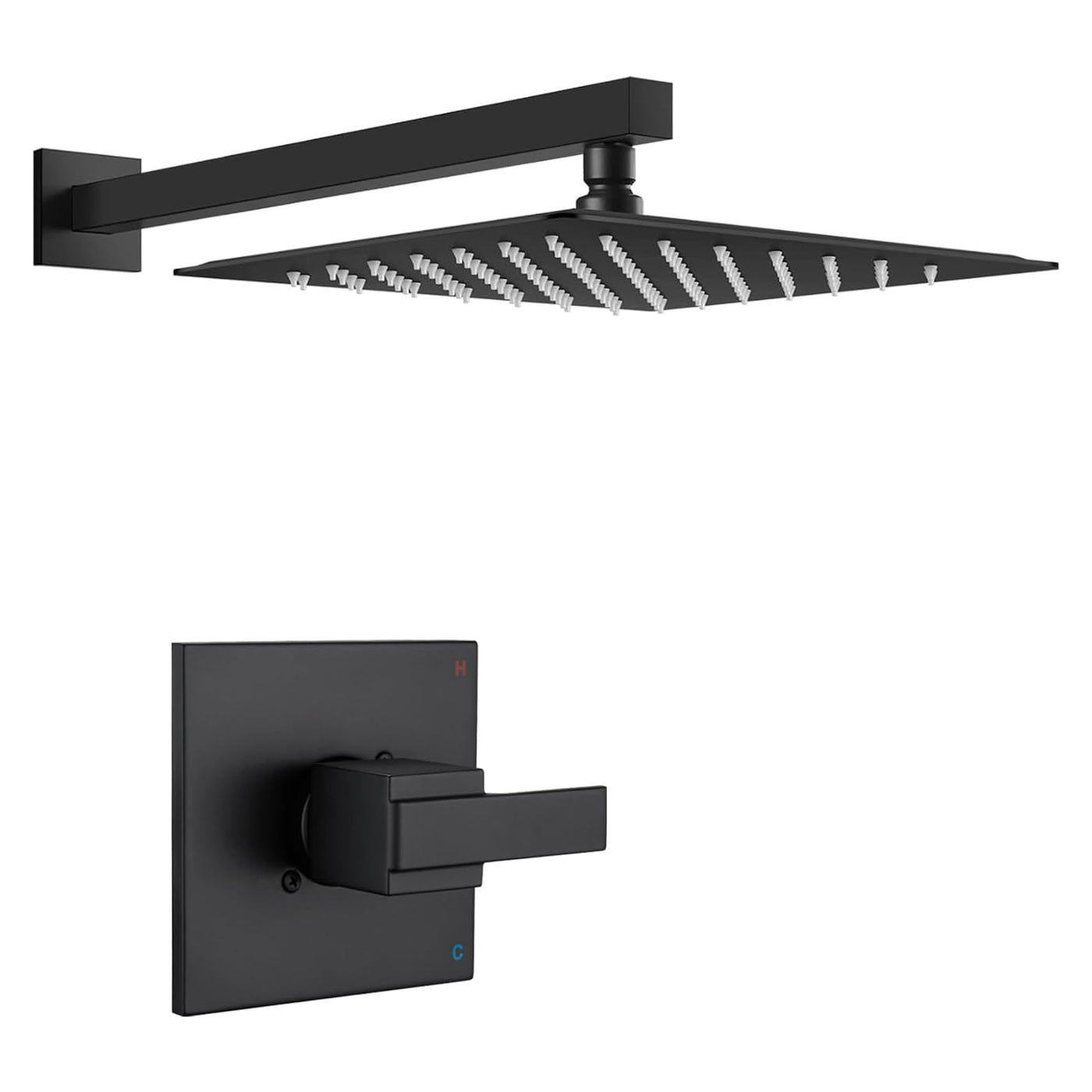12" Rainfall Shower Faucet Trim Kit