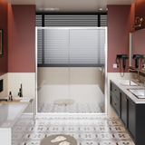 60.in W x 72.in H Single Sliding Shower Door